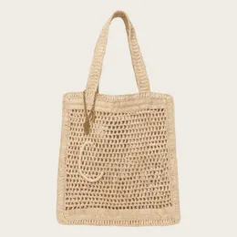 Borsa donna spiaggia midollino paglia intrecciata shopper