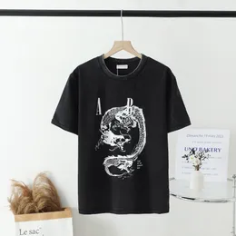 T-shirt Homme YNGLA DRAGON – Noir Oversized – Coton – Old School Gym