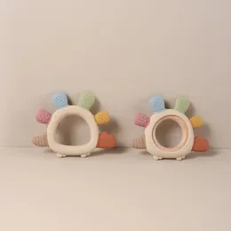 Massaggia Gengive Neonati Anello Da Dentizione In Silicone A Forma Di Coniglio Per Neonati - Con Campanellino, Sicuro E Lavabile | Da 3 Mesi In Su Giochi Neonato