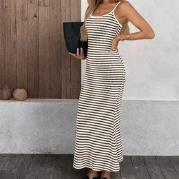 blue dress for baby girl Black & White Striped Maxi Dress – Elegant Formal Party Look Mono Clash / Xs main image 0
