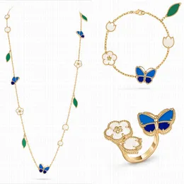 TseenYi Stratificato Mini Farfalla Collana