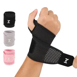 2 Fasce Da Polso Elastiche Traspiranti Per Sport - Supporto Compressione Regolabile