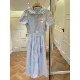 blu dot superchoice dresser Stripe Peter Pan Collar Dress – P&M Embroidery