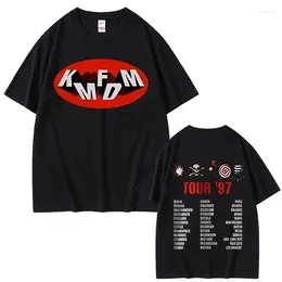 KMFDM Tシャツ Mサイズ Мужские Хлопковые Футболки KMFDM — Черные С Принтом От 1 651