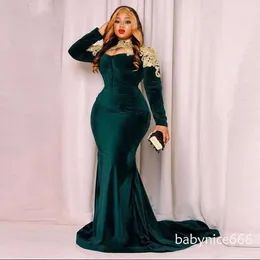 Emerald Green Arabic Evening Dress Long Sleeve... From Bridalstore, $106.83  | DHgate.Com