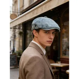 XJ250823 Denim Beret Hat For Women Y2K Retro From Little_sissy