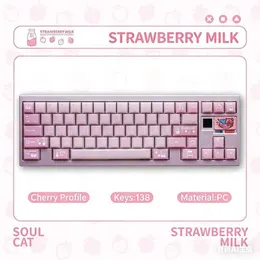 MAO Sevimli Pembe PBT Klavye Tuş Seti MX Switch Yi TL806.44