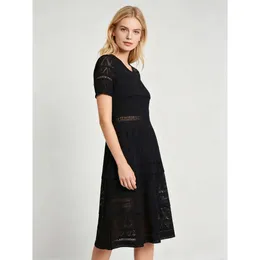 mid length black dress Lorena Cotton Midi Dress - Black main image 0