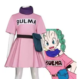 bulma pink dress Fashionable Overlock seams DHgate 2026 New Anime