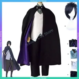 Sasuke Uchiha Cosplay Kostüm Größe L – Nach Orochimaru Training, Inkl. Kimono, Hose, Rock, Kordel & Stulpen, 100% Polyester