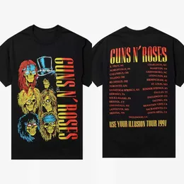 1991 ？Guns N' Roses Tシャツ Mサイズ Wholesale Cotton Graphic Guns N Roses 1991 Tour Band T Shirt