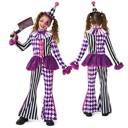 Déguisement Quin-n Costume Fille Enfant- Déguisement Clown Carnaval Cosplay Quinn Costume Joker Set avec T-Shirt Tenue Veste Short Gants Batte de Baseball pour Déguisements de Carnaval Halloween