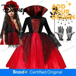 Licus Kinder Vampir Kostüm Für Mädchen – Kleid Mit Haarband & Vampirzähnen – Weiches Polyester, Perfekt Für Märchen-Rollenspiele & Cosplay – Größen Bitte Größentabelle Beachten