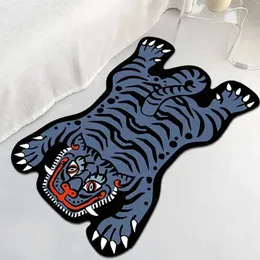 Carpets Human Made Lounge Rug Animal Tiger Non Slip Bedroom Carpet