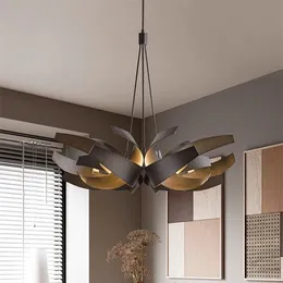 Lustre Nordic Modern Branch Chandelier – 30-Light Gold Pendant Ceiling Lamp With Acrylic Shades – Dimmable, Semi-Flush Mount, For Living Room, Dining Room, Bedroom