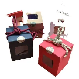 Kraft 30 Scatole Regalo In Carta 15x15x5 Cm - Marrone Chiare, Pieghevoli E Riciclabili Per Feste E Artigianato - 5