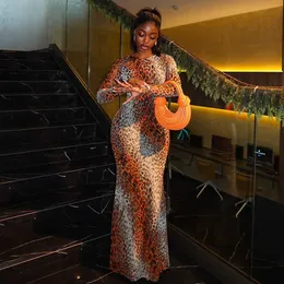 leopard stretchy bodycon dress Leopard Print Stretchy Bodycon Sequin Maxi Dress With... From Chancee,  Rs.446.92 In Bulk