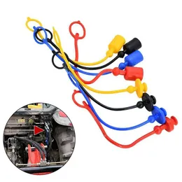 GLEAVI 4-Pack Quick Connector Dust Caps – Multicolor Protective Covers For Hydraulic Hoses & Couplers
