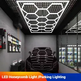 LEDヘキサゴンガレージ天井ライト：ガレージの110V/220VハニカムLED