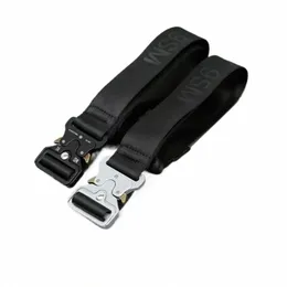 1017 ALYX 9SM ブラック メタルバックル ベルト Black Silver 1017 ALYX 9SM Nylon Canvas Safety Buckle Belt Metal