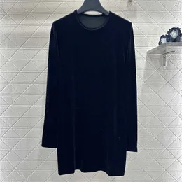 Womens Black Velvet Long Sleeve Maxi Dress With... From 118,2  | DHgate
