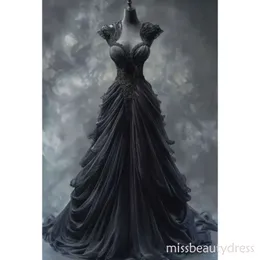 Velo Da Sposa Nero Con Pettine – Gotico Lolita, Fata Retrò, Accessorize, Nuovo Con Etichette - 4