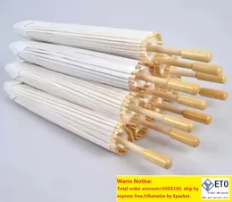 Ombrello Di Carta Bianco Vintage Brussel – Fai Da Te Per Foto, Matrimoni E Decorazioni, Con Telaio In Legno (20x40 Cm)