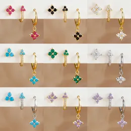 Orecchini A Cerchio Con Ciondolo A Cuore, Placcati Oro 18k, Ipoallergenici, Per Donna E Ragazza, Moda Quotidiana