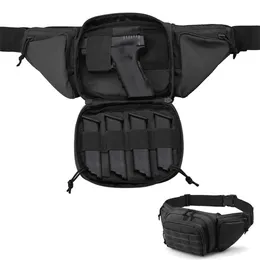 Marsupio tattico per pistola da esterno, con fondina, per combattimento