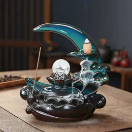 Bruciatore di incenso vintage Zen Lotus, mini supporto per