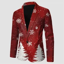 Generico Blazer da Uomo Giacca da Abito con 1 Bottoni Formale Monopetto