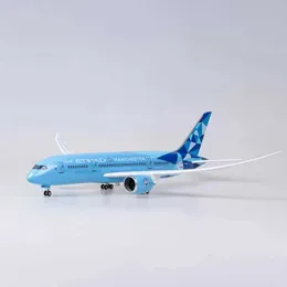 Avion jouet 47cm B737 modèle d'avion Ryanair Irlande B737-800 Airlines jouets en résine garçons enfants avion en résine moulée sous pression avec lumière LED  26