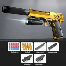 リアルなおもちゃの銃: 1:6 スケール ゴールド デザート イーグル G17