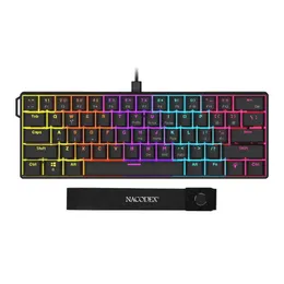 61 キー 60% メカニカル キーボード: ワイヤレス有線、RGBを￥2,484