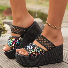 Summer Sandals: Glitter Wedge Heels Ladies High Heel Wedges, Shop Now!