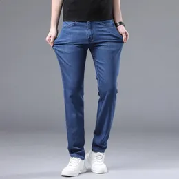 Lightweight Cotton Denim Trousers Spring/Autumn Men's Straight Leg Jeans  Shop Now!