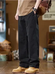 Men's Oversized cargo jeans for men - Green/Kaki Full