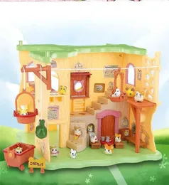 Cute Hamtaro House Playset Anime Hamster Home, Character