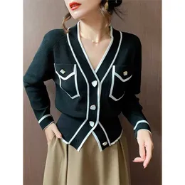 Womens V Neck Cardigan Sweater Chic & Versatile, Slim Fit