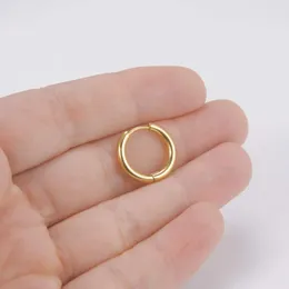 Stainless Steel Small Circle Hoop Earrings Gold, Minimalist