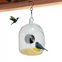 Mangiatoia Per Uccelli Da Finestra In Acrilico Trasparente - Con Ventose, Birdwatching Da Vicino - 3