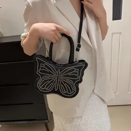 Bolsas De Cuerpo Cruzado De Mariposa Para Mujeres Bolso Negro