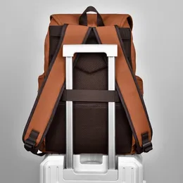 Korean Style Backpack For Men Retro College Student Large