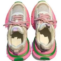Pink Balenciaga Triple S Womens 2014 Pink Ladies Sneakers: Vintage
