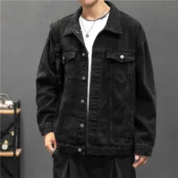 ジャケット・アウター ovy Black 2nd Type Denim Jacket XL Andyxin Denim Jacket Men Spring Autumn Jean Jacket Man Lapel