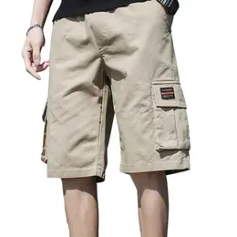 Mens Cargo Denim Shorts, Loose Fit Knee Length Cargo Shorts