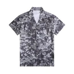 Camicia Hawaiana Retrò Uomo A Maniche Corte, Con Stampa 3D Di Alberi Di