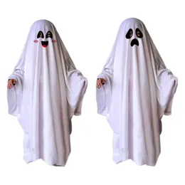 Costume Fantôme Halloween TECHEEL - Cape Blanche Avec Sac Citrouille