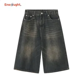 DHgate.com:Mens Oversized Denim Shorts - Casual Streetwear