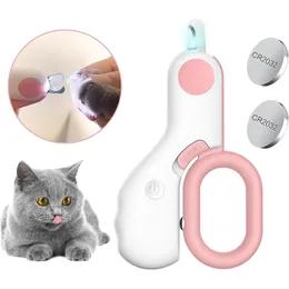 LED Pet Nail Clippers for Cats Small Dogs Safe Trimming with Light for  Easy Visibility